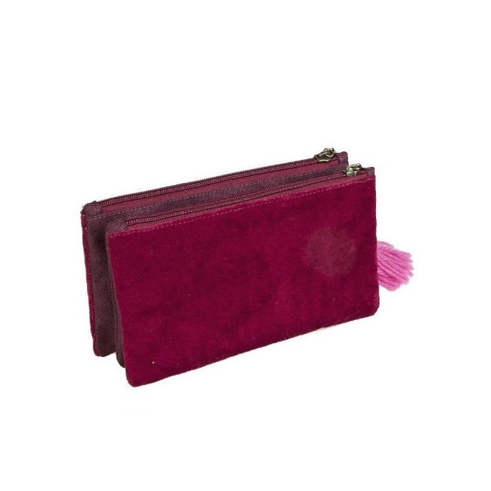 Coquette Estuche Triple 16007090700 Fucsia 21x11x5 cm Terciopelo 0 Coquette Estuche Triple 16007090700 Fucsia 21x11x5 cm Terciopelo 0