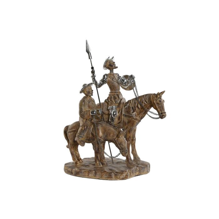 DKD Home Decor Figura Quijote de Resina Tradicional Colección Dulcinea Natural Plateado 13 x 26 x 20.5 cm DKD Home Decor Figura Quijote de Resina Tradicional Colección Dulcinea Natural Plateado 13 x 26 x 20.5 cm
