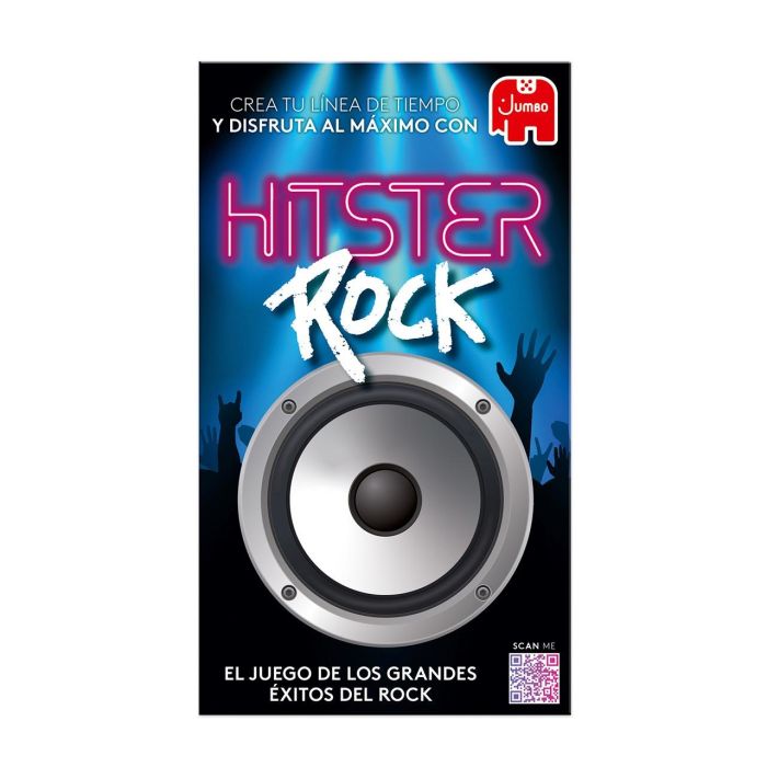 Diset 1110100855 Juego Hitster Rock, Juego de Mesa Musical para Ordenar Canciones Cronológicamente, Recomendado +16 Años