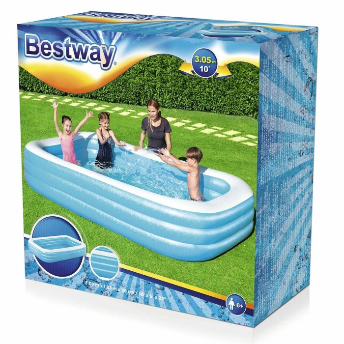 Piscina Hinchable para Niños Bestway Multicolor 305 x 183 x 56 cm 15