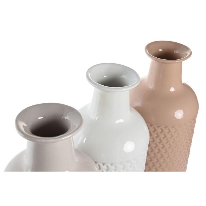 Jarrón DKD Home Decor Terracota Malva Rosa claro Dolomita 13 x 13 x 41 cm (3 Unidades) 1 Jarrón DKD Home Decor Terracota Malva Rosa claro Dolomita 13 x 13 x 41 cm (3 Unidades) 1