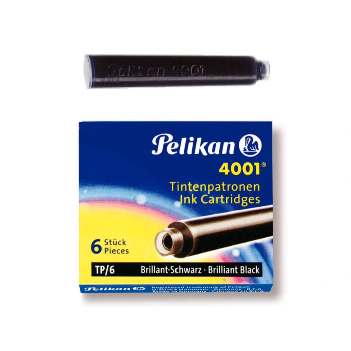 Pelikan Caja 6 Cartuchos Tinta para Plumas Negro 1