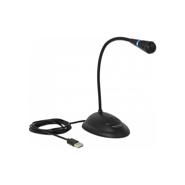 DeLOCK 65871 Micrófono para PC USB Schwanenhals con Mute, Interruptor On/Off, Plug & Play, Negro 0 DeLOCK 65871 Micrófono para PC USB Schwanenhals con Mute, Interruptor On/Off, Plug & Play, Negro 0