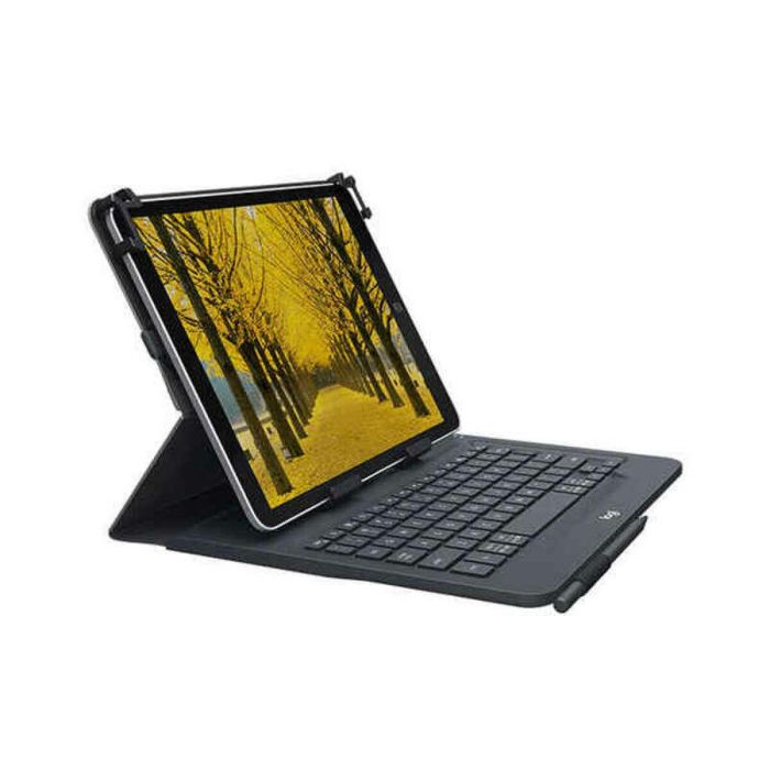 Logitech Funda Universal Folio para Tablets de 9 a 10 Pulgadas con Teclado Bluetooth, Negro - Ref: 920-008336