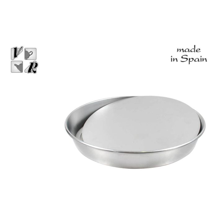 Molde alto base desmontable de aluminio 28 cm - VR (5 Unidades) Molde alto base desmontable de aluminio 28 cm - VR (5 Unidades)