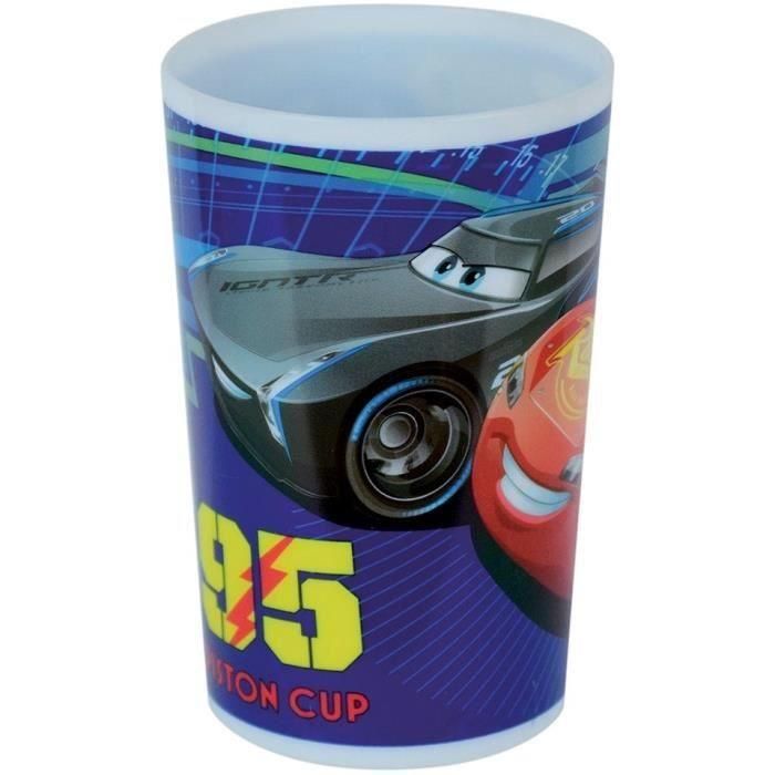 Juego de Vajilla Infantil Disney Cars - FUN HOUSE - 006378 - Vaso, Plato Hondo, Vaso con Pajita y 2 Cubiertos 1