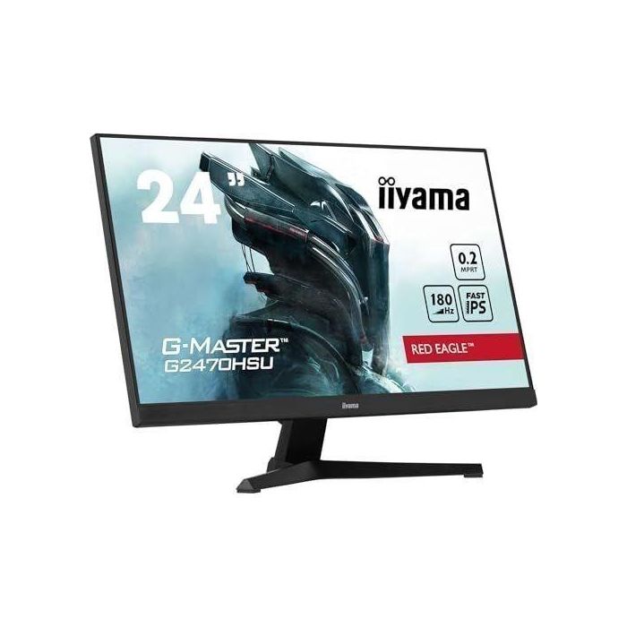 Iiyama Monitor G2470HSU-B6 24" G-MASTER IPS Full HD 180Hz, 0.2ms, USB 3.2, Altavoces, Negro 1 Iiyama Monitor G2470HSU-B6 24" G-MASTER IPS Full HD 180Hz, 0.2ms, USB 3.2, Altavoces, Negro 1