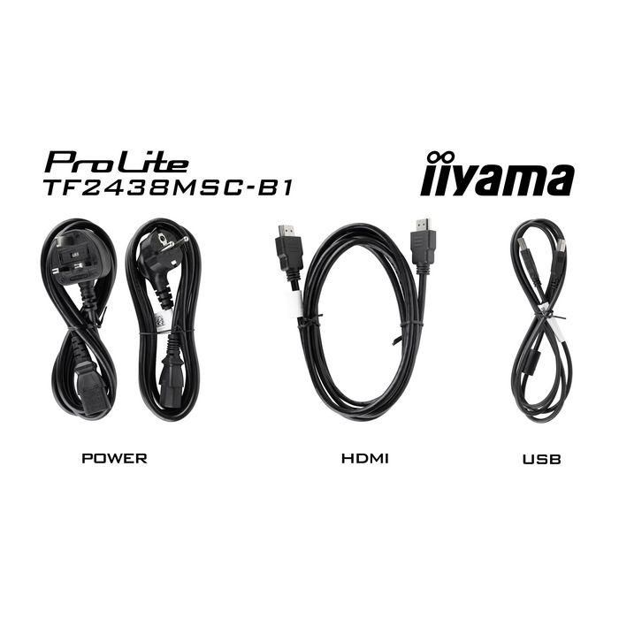 iiyama Prolite TF2438 23,8",PCAP 10P Touch,1920x1080,IPS panel 27 iiyama Prolite TF2438 23,8",PCAP 10P Touch,1920x1080,IPS panel 27