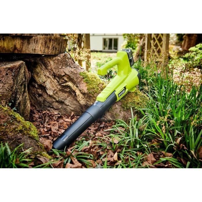 Soplador de hojas inalámbrico RYOBI RY18BLA-140 18V ONE + Turbo Jet - 145 km/h - 1 batería 18V 4.0 Ah y 1 cargador 4 Soplador de hojas inalámbrico RYOBI RY18BLA-140 18V ONE + Turbo Jet - 145 km/h - 1 batería 18V 4.0 Ah y 1 cargador 4
