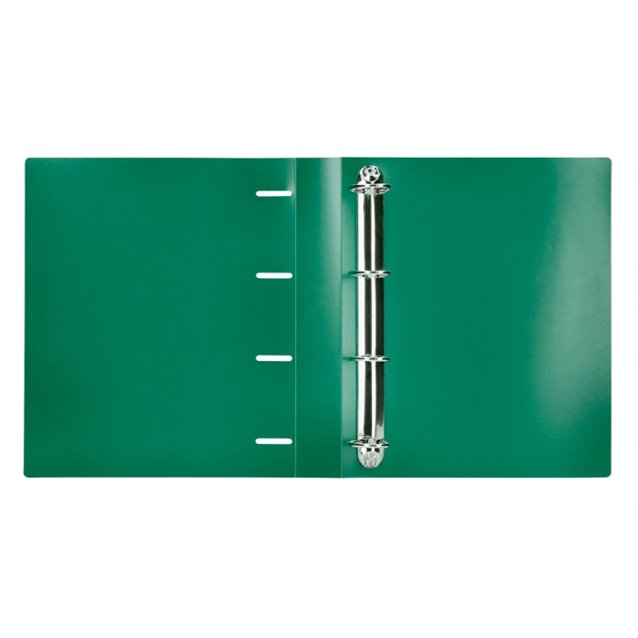 Liderpapel Carpeta 4 Anillas 40 mm Polipropileno DIN A4 Verde Translucido 5