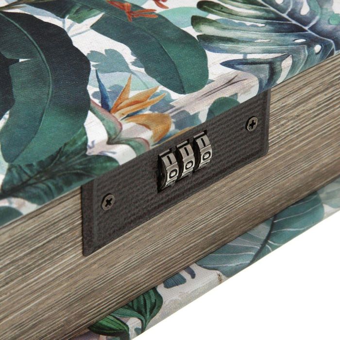 Libro Joyero con Contraseña Tropical Versa 7x22 cm - Caja con Espejo (2 Unidades) 2 Libro Joyero con Contraseña Tropical Versa 7x22 cm - Caja con Espejo (2 Unidades) 2