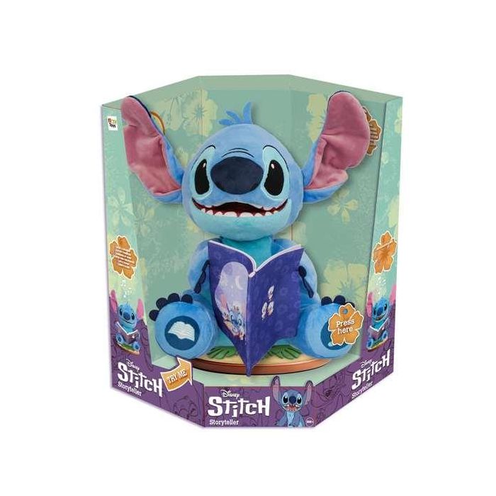 Muñeco Stitch Cuenta Cuentos 25 cm con luces y sonidos, tiene 4 historias y 4 canciones ¡mueve su cuerpo y boca mientas habla o canta! 3