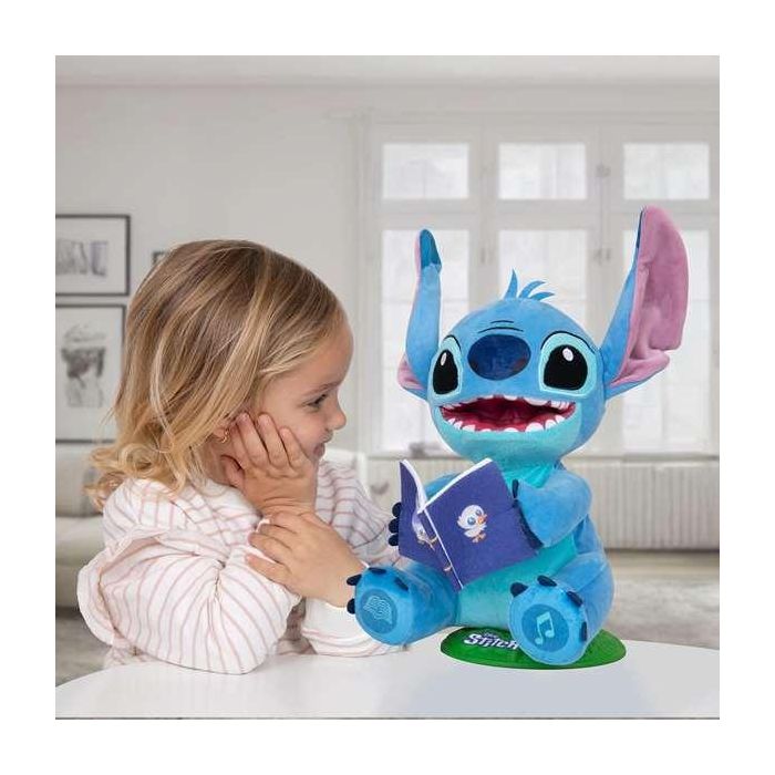 Muñeco Stitch Cuenta Cuentos 25 cm con luces y sonidos, tiene 4 historias y 4 canciones ¡mueve su cuerpo y boca mientas habla o canta! 6