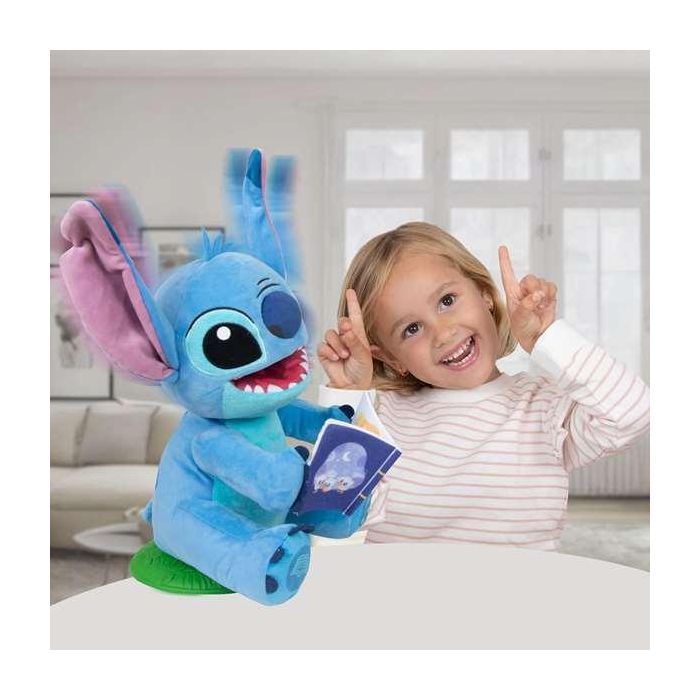 Muñeco Stitch Cuenta Cuentos 25 cm con luces y sonidos, tiene 4 historias y 4 canciones ¡mueve su cuerpo y boca mientas habla o canta! 8