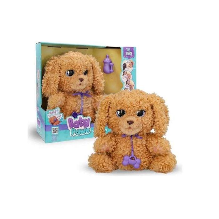 Peluche cachorro Baby Paw Labrador interactivo con más de 15 sonidos y reacciones y 7 funciones ¡su barriguita se mueve cuando respira! 20x29x13 cm 1