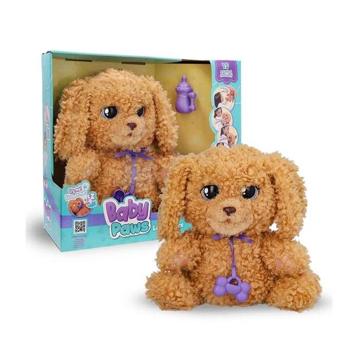 Peluche cachorro Baby Paw Labrador interactivo con más de 15 sonidos y reacciones y 7 funciones ¡su barriguita se mueve cuando respira! 20x29x13 cm 3