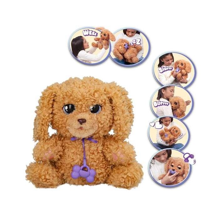 Peluche cachorro Baby Paw Labrador interactivo con más de 15 sonidos y reacciones y 7 funciones ¡su barriguita se mueve cuando respira! 20x29x13 cm 9