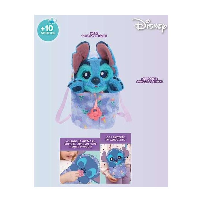 Peluche cachorro Baby Paws Stitch con sonido y bolsa transportable personalizada 10,30x19x11,20 cm 1 Peluche cachorro Baby Paws Stitch con sonido y bolsa transportable personalizada 10,30x19x11,20 cm 1