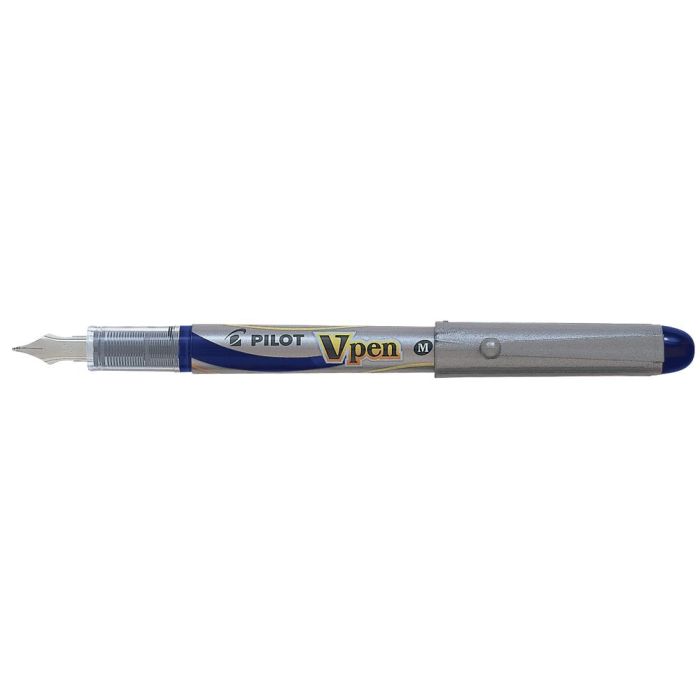 Pluma Pilot V Pen Silver Desechable Azul Svp-4 mL 12 unidades 1