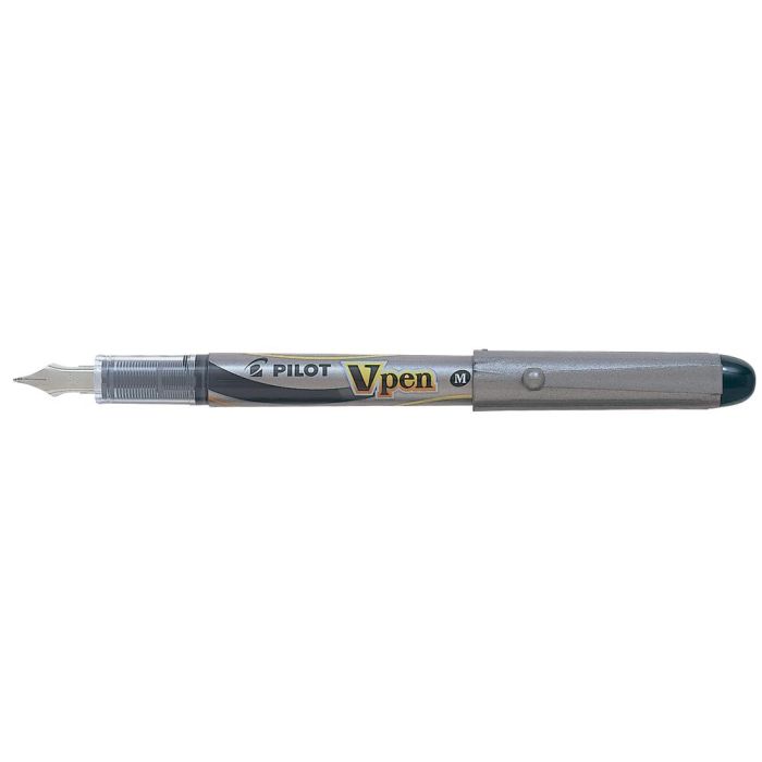 Pluma Pilot V Pen Silver Desechable Negro Svp-4 Wb 12 unidades 1