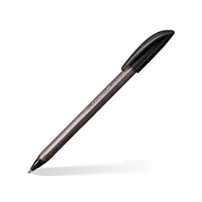 Staedtler Bolígrafo Ball 4320 M 1,0 mm Triangular Negro Caja 10 Ud