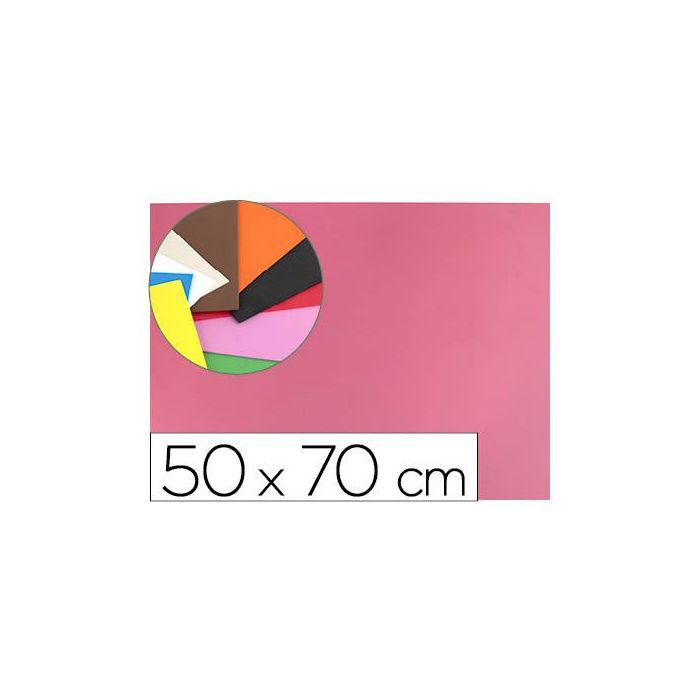 Goma Eva Liderpapel 50x70 cm 60 gr-M2 Espesor 1.5 mm Rosa 10 unidades