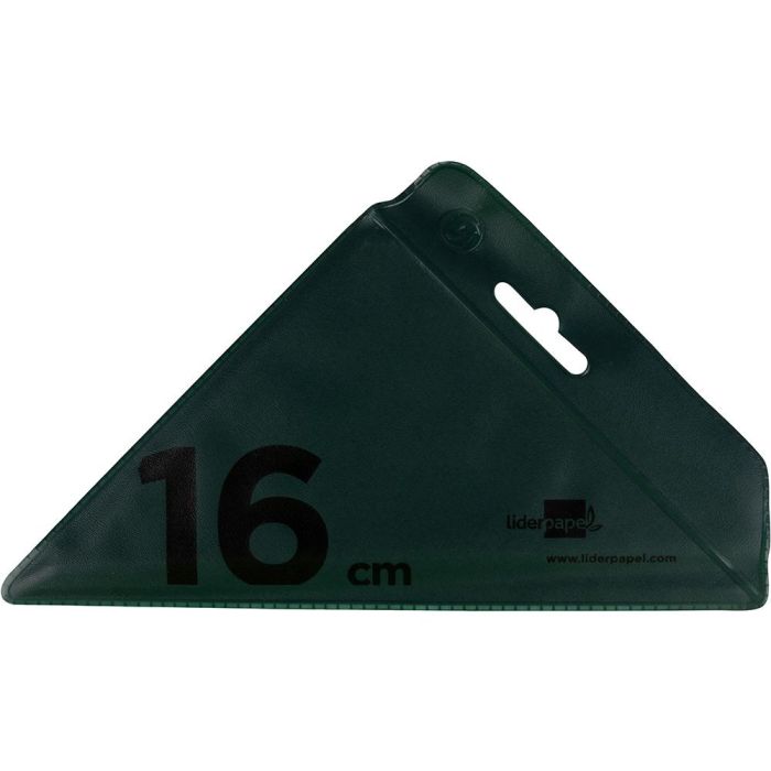 Escuadra Liderpapel 16 cm Acrilico Verde 10 unidades 2