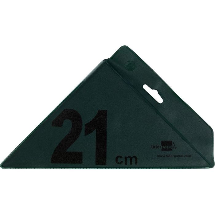 Escuadra Liderpapel 21 cm Acrilico Verde 10 unidades 2