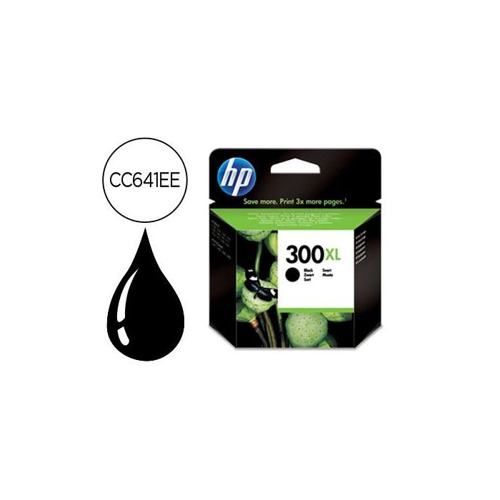 Ink-Jet Hp 300XL Negro Dj F4224 Aio Dj D2560 600 Pag