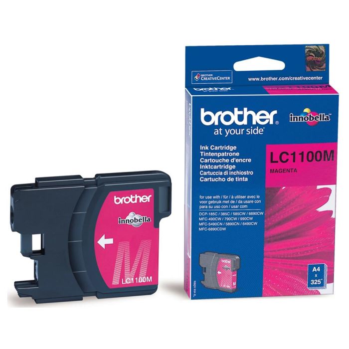 Cartucho de Tinta Original Brother LC-1100M Rosa Magenta 1