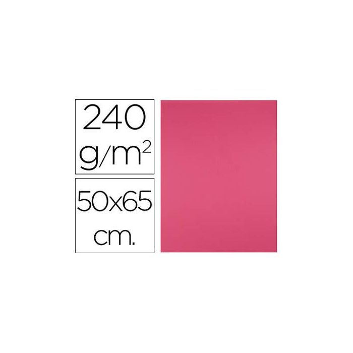 Cartulina Liderpapel 50x65 cm 240 gr-M2 Fucsia 125 unidades