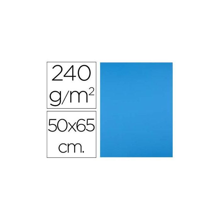 Cartulina Liderpapel 50x65 cm 240 gr-M2 Azul 125 unidades