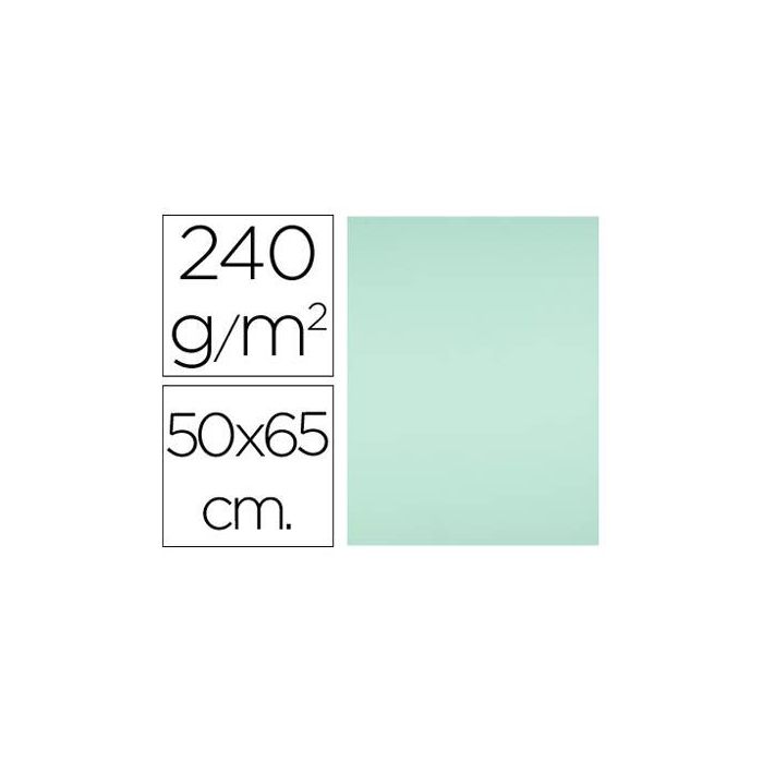 Cartulina Liderpapel 50x65 cm 240 gr-M2 Verde 125 unidades