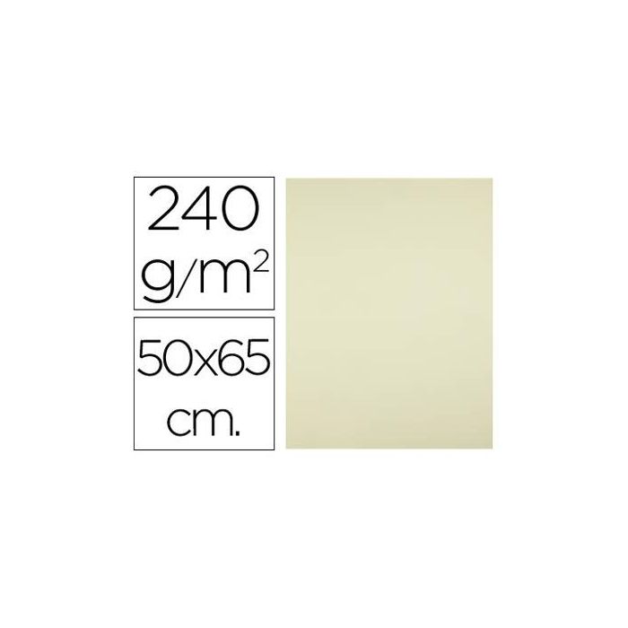 Cartulina Liderpapel 50x65 cm 240 gr-M2 Amarillo 125 unidades