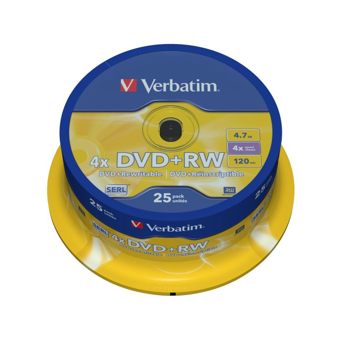 DVD-RW Verbatim 25 Unidades Multicolor 4,7 GB 4x
