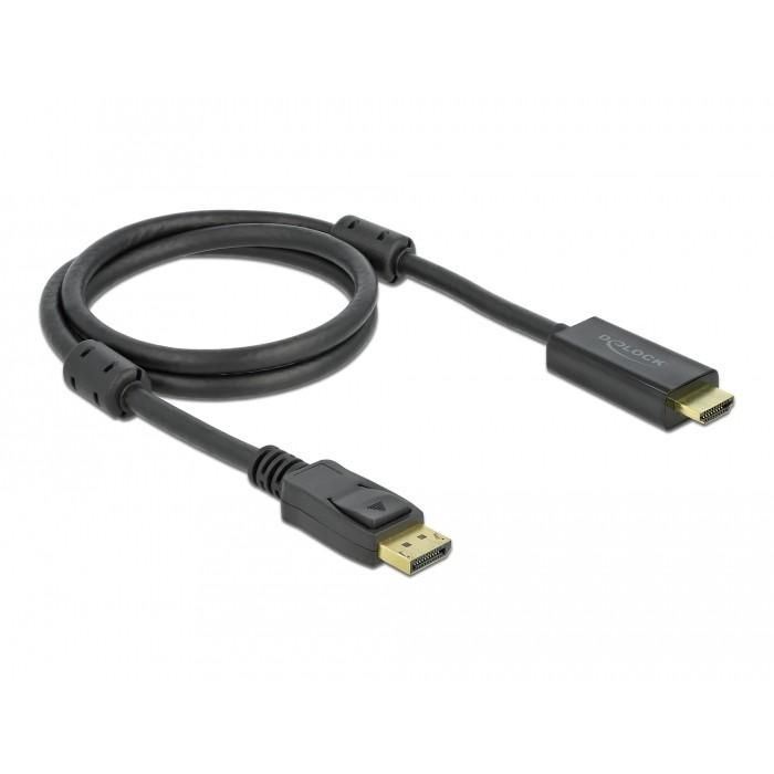 DELOCK Aktives DisplayPort 1.2 zu HDMI Kabel 4K 60Hz 1m 0 DELOCK Aktives DisplayPort 1.2 zu HDMI Kabel 4K 60Hz 1m 0