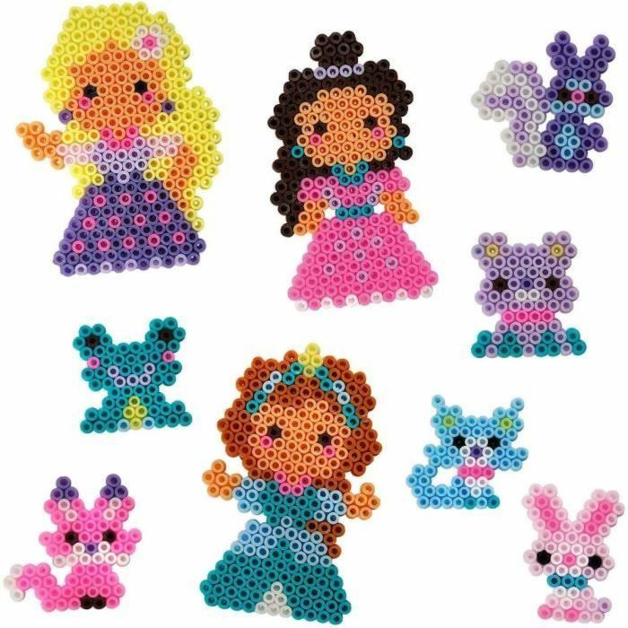 Perlas para planchar - Princesas y animales - SES CREATIVE - Crea princesas y sus mascotas. 2