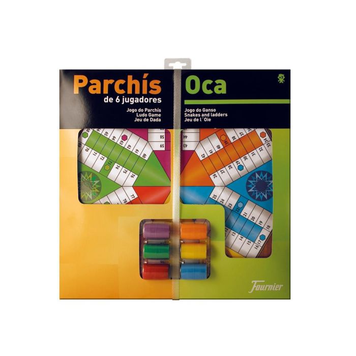 Parchis Con Oca Tablero Grande 6 Jugadores 41x40X4,7 cm 1