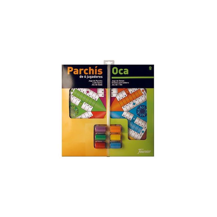 Parchis Con Oca Tablero Grande 6 Jugadores 41x40x4,7 cm