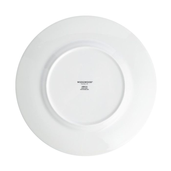 Wedgwood Plato de Postre Hibiscus 23 cm (4 Unidades) con Franjas de Oro de 22 Quilates 3 Wedgwood Plato de Postre Hibiscus 23 cm (4 Unidades) con Franjas de Oro de 22 Quilates 3