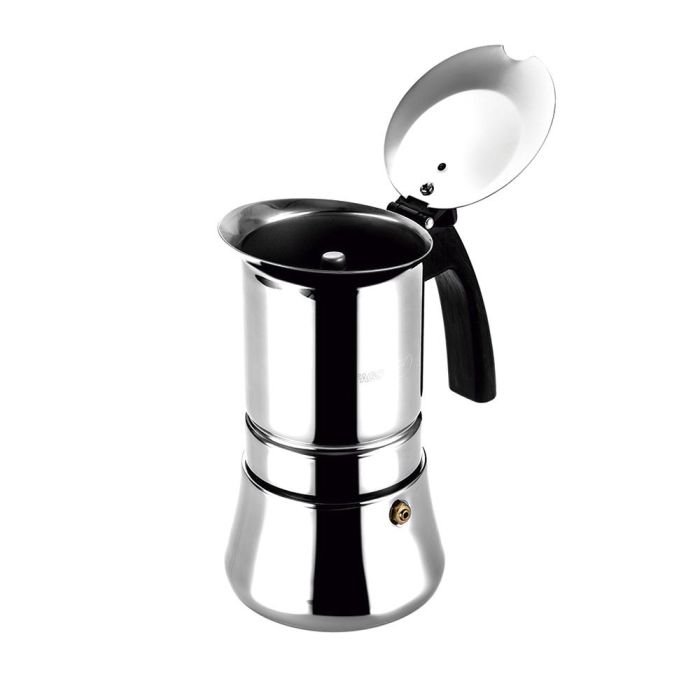 Cafetera Italiana Fagor Negro Acero Inoxidable 60 ml 4 Cafetera Italiana Fagor Negro Acero Inoxidable 60 ml 4
