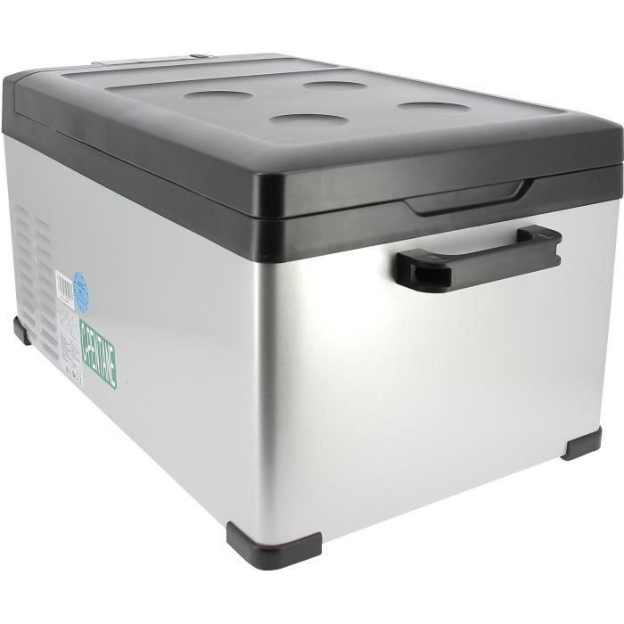Nevera de compresor - EZA - 25L - Refrigeración/congelación - Toma de mechero - 12V / 24V / 220V - Gris 2 Nevera de compresor - EZA - 25L - Refrigeración/congelación - Toma de mechero - 12V / 24V / 220V - Gris 2