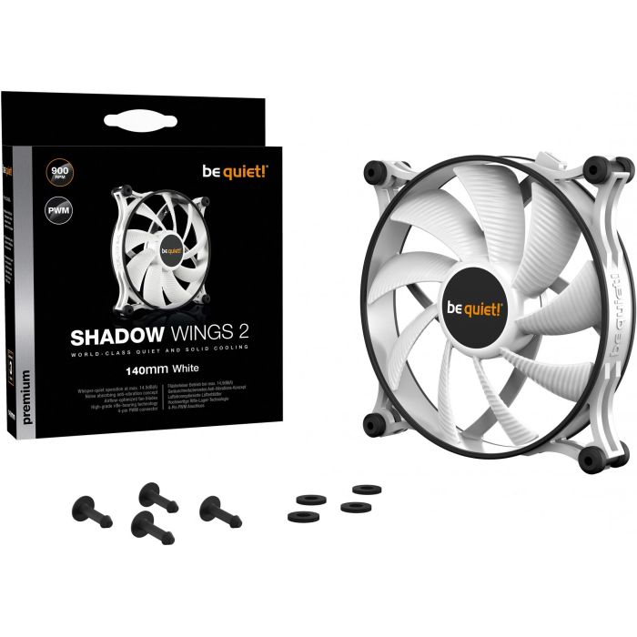 Be Quiet! BL091 Shadow Wings 2 Ventilador 140mm Blanco PWM 4