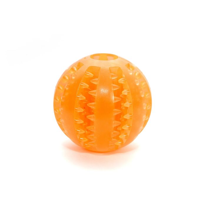 Gloria Pelota Dental TPR 6 cm para Perros, Juguete Resistente con Hendiduras para Limpieza Dental y Entretenimiento 5