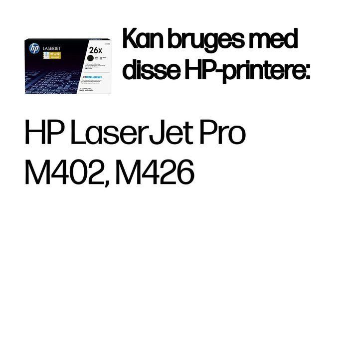 Hp Toner Negro Laserjet Pro M402Dn - M402N- M402D - M426Dw - M426Fdn - M426Fdw - 26X 4