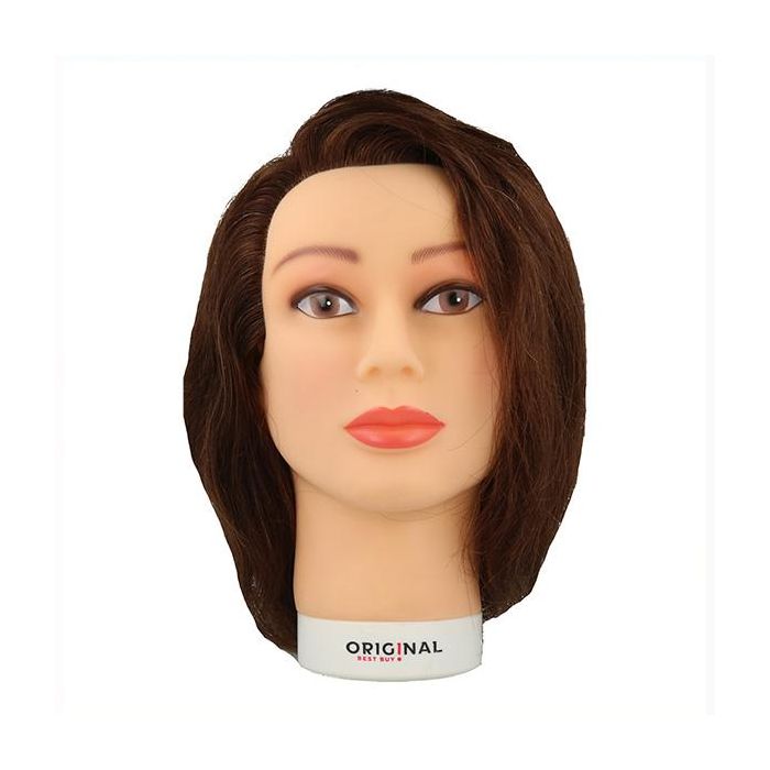 Sinelco Cabeza De Maniquí Valeska 40Cm (0030221) Cabello Humano