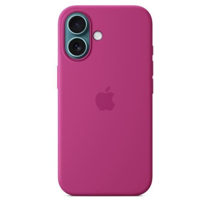 APPLE iPhone 16 - Funda de silicona con MagSafe - Fucsia 1