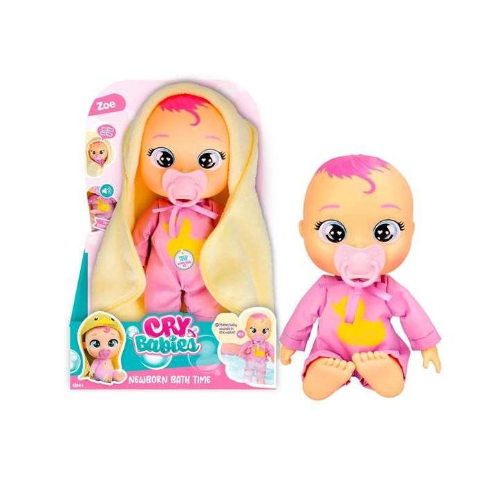 Muñeco Bebe Lloron Hora del Baño con Dana o Zoe 30 cm ¡cuando se mojan balbucean o lloran! incluye 2 accesorios - Modelos surtidos 10