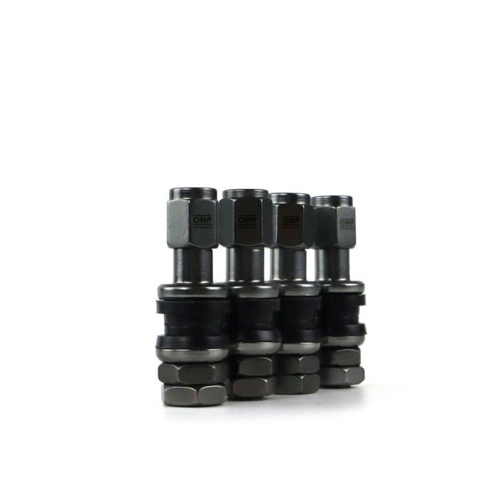 Válvula OMP Antracita Aluminio 4 uds 4 Válvula OMP Antracita Aluminio 4 uds 4
