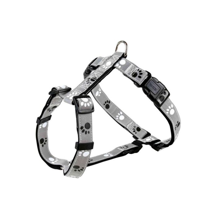 Arnés para Perro Trixie Silver Reflect Negro Gris S/M 0 Arnés para Perro Trixie Silver Reflect Negro Gris S/M 0